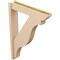 Ekena Millwork 6-in W x 30-in D x 42-in H Funston Slat Rough Cedar Woodgrain TimberThane Outlooker, Primed Tan OUTUR060X30X42FST24RCPR - alternate 3